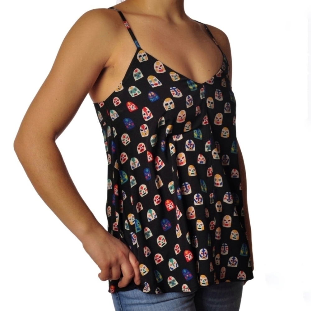 Ottod'ame Lucha Libre Tank Top NWT